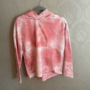 Ultra Flirt women’s pink marbled long sleeve with hood size S good condition